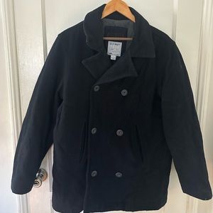 Heavy Wool Peacoat - Sz L - Double Breasted​